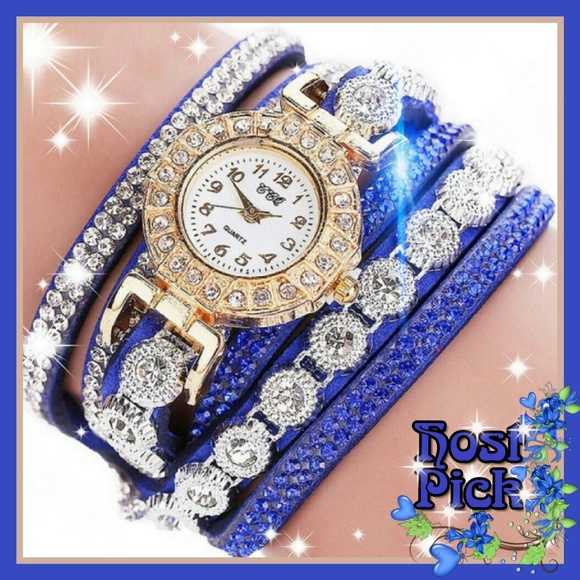 Moon Goddess Boutique Accessories - New Swarovski! Woman's vintage crystal wristwatch